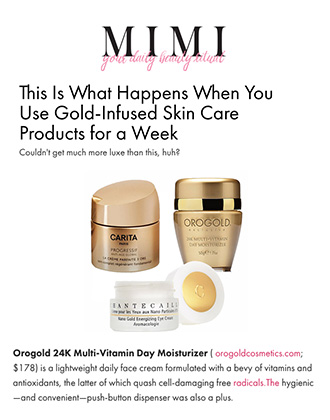 OROGOLD Cosmetics featured on MIMIChatter.