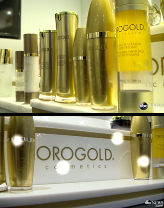 Interior of OROGOLD store with product shot