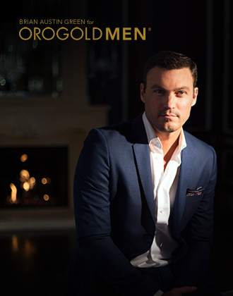 Brian Austin Green posing for OROGOLD