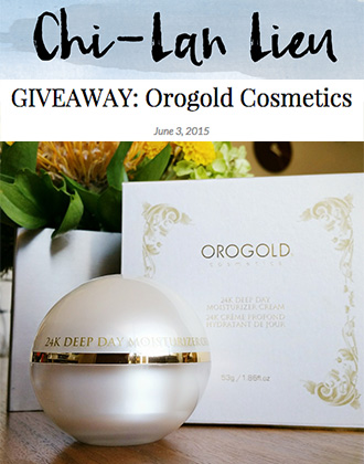 Chi-lan.com presents OROGOLD Giveaway.