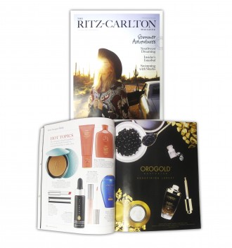 OROGOLD Cosmetics featured in The Ritz-Carlton Magazine