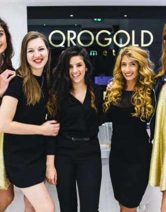 Women at the OROGOLD Store during Vogue Amsterdam Event.