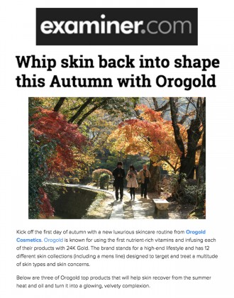 OROGOLD products featured on Examiner.com