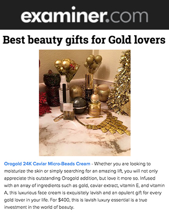 OROGOLD 24K Caviar Micro-Beads Cream presented by Examiner.com