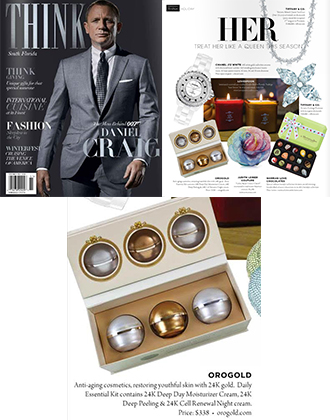 OROGOLD Daily Essentials Kit featured in THINK Magazine.